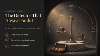 A pair of scales weighing two identical objects, tipping anyway