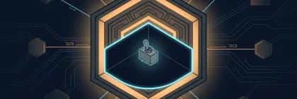 An imposing glowing hub node cut open to reveal a small plain three-position toggle switch inside it